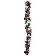 6ft. Orange, Black & White Ghost & Ornament Garland by Ashland®
